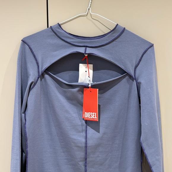 “Brand New Diesel Dress – Unique Blue- Grey & Purple Design,  with Logo & Tags-S - Picture 6 of 6